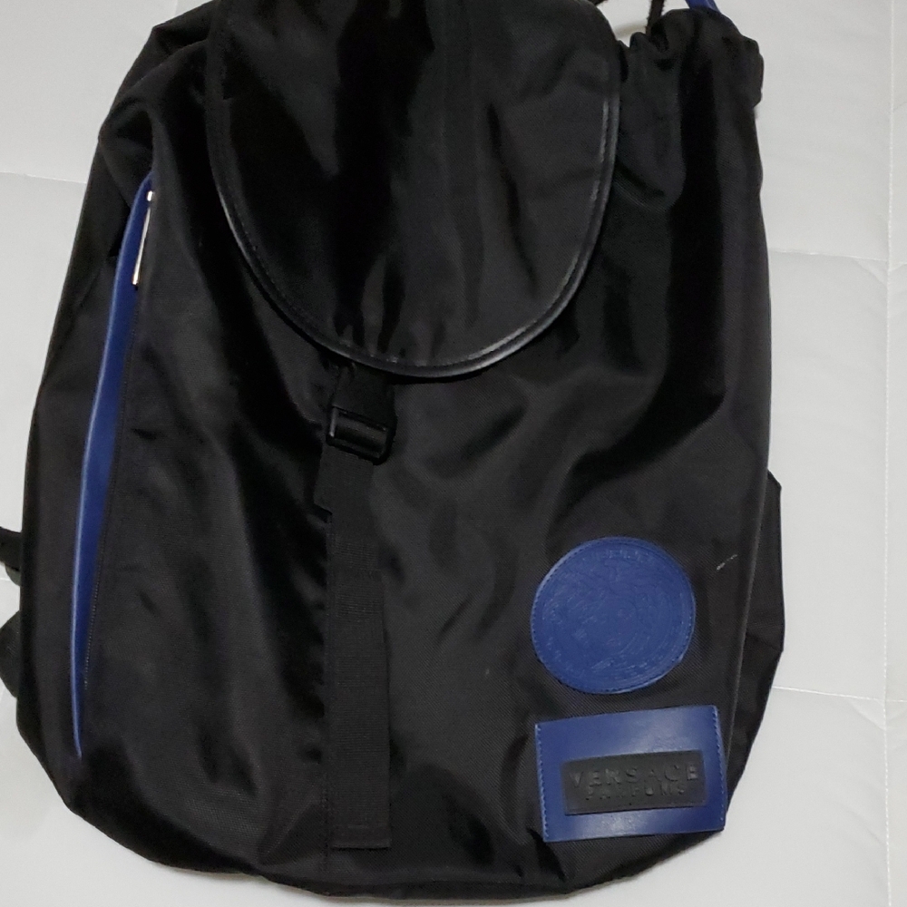 Black and Blue Men's Backpack